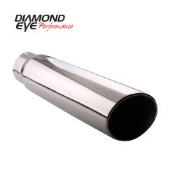 Diamond Eye Performance - Diamond Eye 5512RA Tip Rolled Angle Cut 5" Id X 5" Od X 12" Long 304 Stainless - Image 1