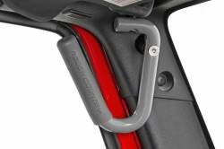 Rough Country Suspension Systems - Rough Country Solid Steel Front/Rear Grab Handles-Gray for Wrangler JK; 6503GRAY - Image 2