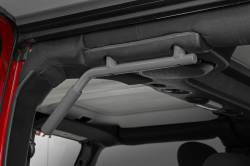 Rough Country Suspension Systems - Rough Country Solid Steel Front/Rear Grab Handles-Gray for Wrangler JK; 6503GRAY - Image 3