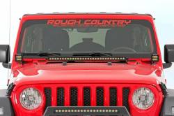 Rough Country Suspension Systems - Rough Country 30" LED Light Bar w/ Hood Mount Brackets; for Jeep JL/JT; 70053 - Image 2