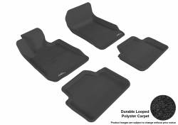 3D MAXpider - MAXpider L1BM00602209 Classic Floor Mat Front Rear Black BMW 3 Series Sedan - Image 1