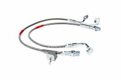 Rough Country Suspension Systems - Rough Country Front Stainless Brake Lines, 87-91 GM Trucks w/ 4"-6" Lift; 89360S - Image 1