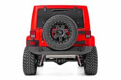 Rough Country Suspension Systems - Rough Country Full Width Rear Bumper-Black, for Wrangler JK; 10593A - Image 1