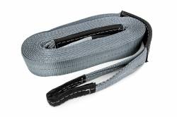 Rough Country Suspension Systems - Rough Country Recovery Winch Tow Strap, 2.5" x 30' 30K - Gray; RS120 - Image 2