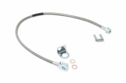 Rough Country Suspension Systems - Rough Country Rear Stainless Brake Line, for Jeep XJ/TJ w/ 4"-6" Lift; 89703 - Image 1