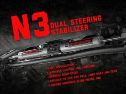 Rough Country Suspension Systems - Rough Country N3 Dual Steering Stabilizer 2.5"-8" Lift, for Jeep JL/JT; 87304 - Image 5