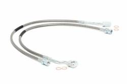 Rough Country Suspension Systems - Rough Country Front SS Brake Lines, Silverado/Sierra w/ 5"-7.5" Lift; 89370 - Image 1