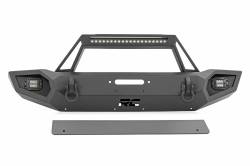 Rough Country Suspension Systems - Rough Country Heavy Duty Front Winch Bumper-Black, for Jeep JK/JL/JT; 10585 - Image 3