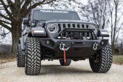 Rough Country Suspension Systems - Rough Country Heavy Duty Front Winch Bumper-Black, for Jeep JK/JL/JT; 10585 - Image 4