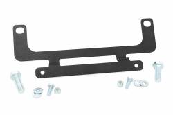Rough Country Suspension Systems - Rough Country Roller Fairlead License Plate Mount Bracket-Black; RS139 - Image 1