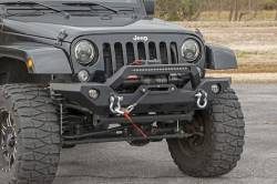 Rough Country Suspension Systems - Rough Country Heavy Duty Front Winch Bumper-Black, for Jeep JK/JL/JT; 10596 - Image 1