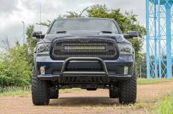 Rough Country Suspension Systems - Rough Country Front Bumper Bull Bar-Black, for Ram 1500; B-D2091 - Image 6