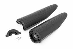 Rough Country Suspension Systems - Rough Country V2 Shock Shaft Protector-Black, Pair; 243300 - Image 2