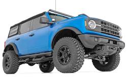 Rough Country Suspension Systems - Rough Country SR2 Drop Step Nerf Bars-Black, 21-24 Bronco 4dr; 52003 - Image 2