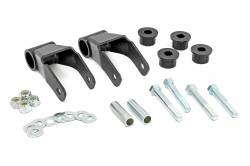 Rough Country Suspension Systems - Rough Country Rear Boomerang Spring Shackles 3/4" Lift, for Cherokee XJ; 1104 - Image 1