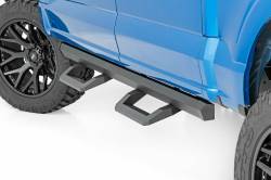 Rough Country Suspension Systems - Rough Country SR2 Drop Step Nerf Bars-Black, 15-24 F-150/Super Duty; 52001 - Image 1