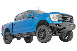 Rough Country Suspension Systems - Rough Country SR2 Drop Step Nerf Bars-Black, 15-24 F-150/Super Duty; 52001 - Image 2