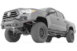 Rough Country Suspension Systems - Rough Country SR2 Drop Step Nerf Bars-Black, for 05-23 Tacoma Double; 71000A - Image 2