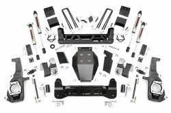 Rough Country Suspension Systems - Rough Country 7.5" Suspension Lift Kit, 11-19 Silverado/Sierra HD; 25370 - Image 1