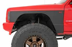 Rough Country Suspension Systems - Rough Country Front Fender Panel Armor-Black, for 97-01 Cherokee XJ; 10577_A - Image 2