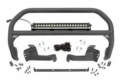 Rough Country Suspension Systems - Rough Country Front Bumper Nudge Bar w/ LEDs-Black, 21-24 Bronco Sport; 51042 - Image 1