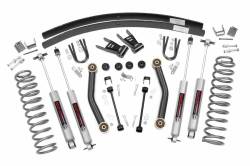 Rough Country Suspension Systems - Rough Country 4.5" Suspension Lift Kit, for 84-01 Cherokee XJ; 623N2 - Image 2