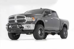 Rough Country Suspension Systems - Rough Country Front Bumper Bull Bar-Black, for Ram 1500; B-D2092 - Image 4