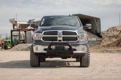 Rough Country Suspension Systems - Rough Country Front Bumper Bull Bar-Black, for Ram 1500; B-D2092 - Image 5