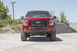 Rough Country Suspension Systems - Rough Country Front Bumper Bull Bar-Black, 04-24 Ford F-150; B-F2041 - Image 4