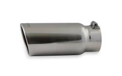 Flowmaster - Flowmaster 15368 Exhaust Pipe Tip Rolled Angle Polished Stainless Steel - Image 2