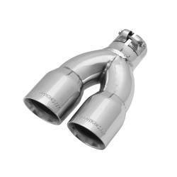 Flowmaster - Flowmaster 15384 Exhaust Pipe Tip Dual Angle Cut Polished Stainless Steel - Image 1