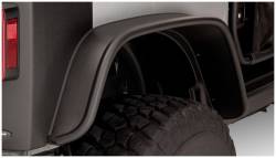 Bushwacker - Bushwacker Flat Style Rear Fender Flares-Black, for Jeep JK; 10052-07 - Image 2