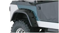 Bushwacker - Bushwacker Cut-Out Style Front/Rear Fender Flares-Black, for Jeep CJ; 10910-07 - Image 3