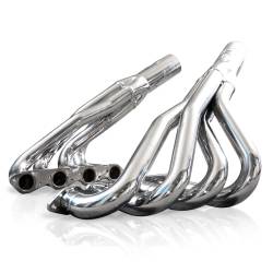 Stainless Works - Stainless Works UPBBC213S225 Stepped Upswept BBC Header 2-1/8'' to 2-1/4" - Image 1