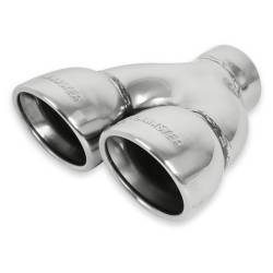 Flowmaster - Flowmaster 15369 Exhaust Pipe Tip Dual Rolled Angle Polished Stainless Steel - Image 3