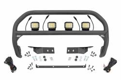 Rough Country Suspension Systems - Rough Country Front Bumper Nudge Bar w/ LEDs-Black, for Toyota Tundra; 75006 - Image 1