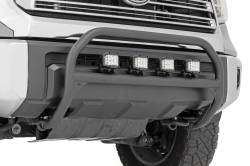 Rough Country Suspension Systems - Rough Country Front Bumper Nudge Bar w/ LEDs-Black, for Toyota Tundra; 75006 - Image 2