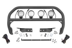 Rough Country Suspension Systems - Rough Country Front Bumper Nudge Bar w/ LEDs-Black, for Toyota Tundra; 75005 - Image 1