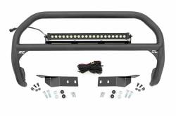 Rough Country Suspension Systems - Rough Country Front Bumper Nudge Bar w/ LEDs-Black, for Toyota Tundra; 75002 - Image 1