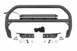 Rough Country Suspension Systems - Rough Country Front Bumper Nudge Bar w/ LEDs-Black, for Toyota Tundra; 75003 - Image 1