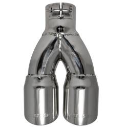 Flowmaster - Flowmaster 15307 Exhaust Pipe Tip Dual Angle Cut Polished Stainless Steel - Image 4