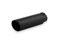 Flowmaster - Flowmaster 15397B Exhaust Pipe Tip Angle Cut Stainless Steel Black - Image 1
