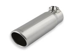 Flowmaster - Flowmaster 15363 Exhaust Pipe Tip Rolled Angle Polished Stainless Steel - Image 1