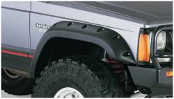 Bushwacker - Bushwacker Cut-Out Style Front/Rear Fender Flares-Black, for Jeep XJ; 10911-07 - Image 2