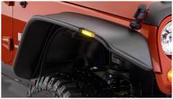 Bushwacker - Bushwacker Flat Style Front/Rear Fender Flares-Black, for Jeep JK; 10918-07 - Image 2