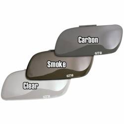 GT Styling - GT Styling 2pc Front Headlight Covers-Smoke; GT0251S - Image 3