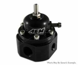AEM Electronics - AEM 25-302BK Universal Adjustable Fuel Pressure Regulator Black - Image 1