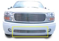 T-Rex Horizontal Bar Billet Aluminum Bumper Polished Grille Insert 25179