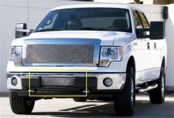 T-Rex Grilles - T-Rex Upper Class Series Woven Mesh Bumper Polished Grille Insert 55569 - Image 1