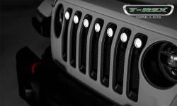 T-Rex Grilles - T-Rex Torch Series Woven Mesh Grille Insert w/LEDs Black 6314941 - Image 6